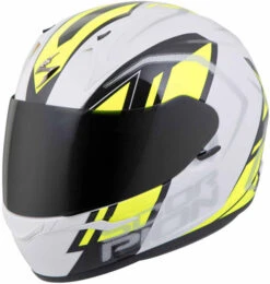 Scorpion EXO-R320 Endeavor Helmet -Motorcycle Helmet Store scorpion exo r320 endeavor helmet white neon hi viz front 32822.1518530122