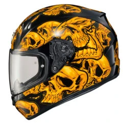 Scorpion EXO-R320 Skull-E Helmet -Motorcycle Helmet Store scorpion exo r320 skull e orange side 20365.1663840576