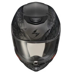 Scorpion EXO-R420 Grunge Helmet -Motorcycle Helmet Store scorpion exo r420 grunge matte phantom top front 97242.1663843124