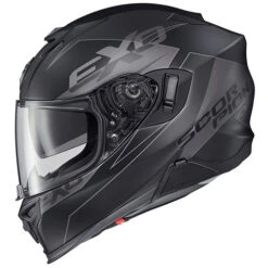 Scorpion EXO-T520 Factor Helmet -Motorcycle Helmet Store scorpion exo t520 factor helmet phantom black left 05256.1639485923