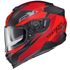 Scorpion EXO-T520 Factor Helmet -Motorcycle Helmet Store scorpion exo t520 factor helmet red left 51492.1639485873