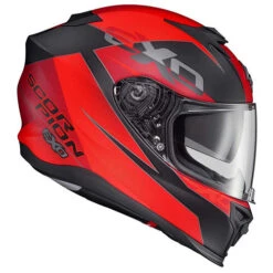 Scorpion EXO-T520 Factor Helmet -Motorcycle Helmet Store scorpion exo t520 factor helmet red right 84898.1639485882