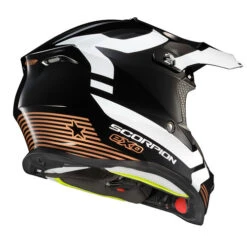 Scorpion VX-16 Format Helmet -Motorcycle Helmet Store scorpion exo vx16 format gold black rear right 48843.1663879330