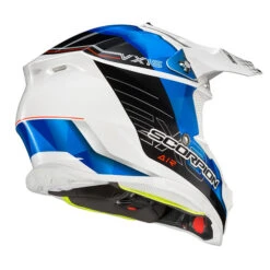 Scorpion VX-16 Prism Helmet -Motorcycle Helmet Store scorpion exo vx16 prism blue white rear right 75175.1663878815