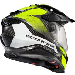 Scorpion EXO XT9000 Carbon Trailhead Helmet -Motorcycle Helmet Store scorpion exo xt9000 carbon trailhead helmet hi vis back 99257.1678427784