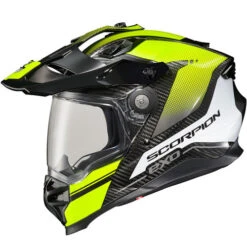 Scorpion EXO XT9000 Carbon Trailhead Helmet -Motorcycle Helmet Store scorpion exo xt9000 carbon trailhead helmet hi vis clear shield 16915.1678427741