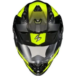 Scorpion EXO XT9000 Carbon Trailhead Helmet -Motorcycle Helmet Store scorpion exo xt9000 carbon trailhead helmet hi vis front 55560.1678427780