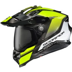 Scorpion EXO XT9000 Carbon Trailhead Helmet -Motorcycle Helmet Store scorpion exo xt9000 carbon trailhead helmet hi vis smoke shield 77106.1678756975
