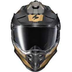 Scorpion EXO XT9000 Carbon Trailhead Helmet -Motorcycle Helmet Store scorpion exo xt9000 carbon trailhead helmet matte gold front 70251.1678427584