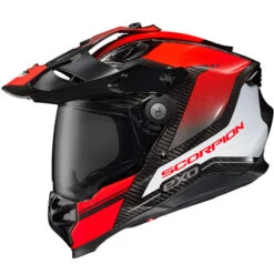 Scorpion EXO XT9000 Carbon Trailhead Helmet -Motorcycle Helmet Store scorpion exo xt9000 carbon trailhead helmet red 66446.1678427722
