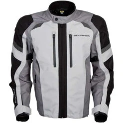 Scorpion Optima Jacket -Motorcycle Helmet Store scorpion optima jacket grey front 85133.1596608744