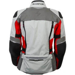 Scorpion Yosemite Jacket -Motorcycle Helmet Store scorpion yosemite jacket grey red back closed 08253.1573529254