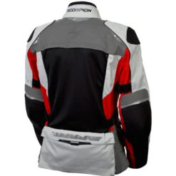 Scorpion Yosemite Jacket -Motorcycle Helmet Store scorpion yosemite jacket grey red back open 96871.1573529258