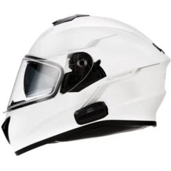 Sena Outforce Helmet -Motorcycle Helmet Store sena outforce helmet gloss white left 27309.1652184116