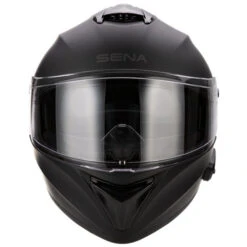 Sena Outforce Helmet -Motorcycle Helmet Store sena outforce helmet matte black front 82621.1652184085