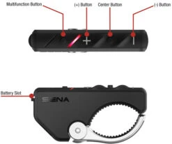 Sena RC4 4 Button Handlebar Remote Control -Motorcycle Helmet Store sena rc 4 handlebar remote product details 75846.1513316880