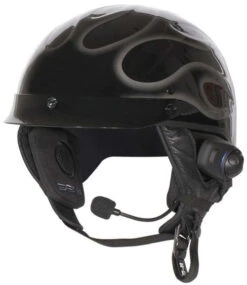 Sena SPH10H-FM Bluetooth Headset And Intercom With FM Tuner For Half Helmets - Single Pack -Motorcycle Helmet Store sena sph10h fm on helmet front 63054.1531294177