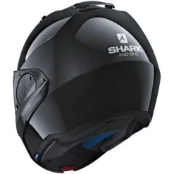 Shark Evo-One 2 Blank Helmet -Motorcycle Helmet Store shark evo one 2 blank helmet black back left 89182.1627175869