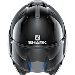 Shark Evo-One 2 Blank Helmet -Motorcycle Helmet Store shark evo one 2 blank helmet black front open 96953.1627175834