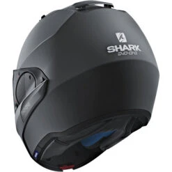 Shark Evo-One 2 Blank Helmet -Motorcycle Helmet Store shark evo one 2 blank helmet matte black back left 89154.1627175956