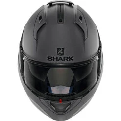 Shark Evo-One 2 Blank Helmet -Motorcycle Helmet Store shark evo one 2 blank helmet matte dark grey front 95254.1627176038