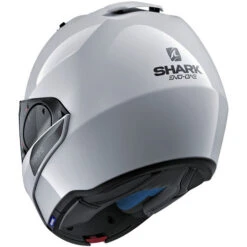 Shark Evo-One 2 Blank Helmet -Motorcycle Helmet Store shark evo one 2 blank helmet white back left 73241.1627176183
