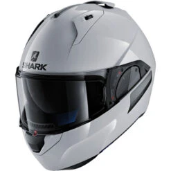 Shark Evo-One 2 Blank Helmet -Motorcycle Helmet Store shark evo one 2 blank helmet white front left 23839.1627176119
