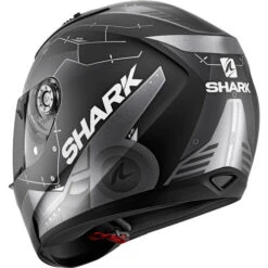 Shark Ridill 1.2 Mecca Helmet -Motorcycle Helmet Store shark ridill 1.2 mecca helmet black anthracite silver back left 96531.1627078809