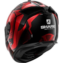 Shark Spartan GT Replikan Helmet -Motorcycle Helmet Store shark spartan gt replikan helmet chrome red back left 93746.1627157923