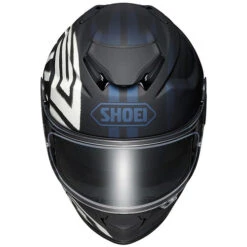 Shoei GT-Air II Qubit Helmet -Motorcycle Helmet Store shoei gt air 2 qubit helmet tc 5 black blue white front 28383.1636074863