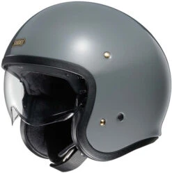 Shoei J•O Helmet Solid -Motorcycle Helmet Store shoei jo helmet solid rat grey left 12117.1550240815
