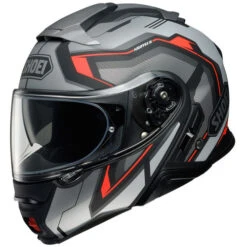 Shoei Neotec 2 Respect Helmet -Motorcycle Helmet Store shoei neotec 2 respect helmet tc 5 grey black red left 50954.1636376483