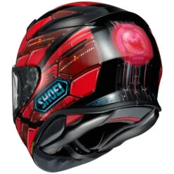 Shoei RF-1400 Fortress Helmet -Motorcycle Helmet Store shoei rf 1400 fortress helmet tc 1 red black back 39347.1636087230
