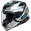 Shoei RF-1400 Fortress Helmet -Motorcycle Helmet Store shoei rf 1400 fortress helmet tc 6 silver black 43494.1636087874