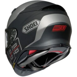 Shoei RF-1400 MM93 Rush Helmet -Motorcycle Helmet Store shoei rf 1400 mm93 rush helmet tc 5 black grey silver back 48570.1674208323