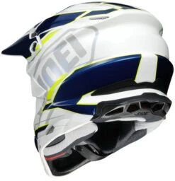 Shoei VFX-EVO Allegiant Helmet -Motorcycle Helmet Store shoei vfx evo allegiant helmet tc 3 blue white hi viz back 00125.1577356708