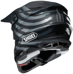 Shoei VFX-EVO Faithful Helmet -Motorcycle Helmet Store shoei vfx evo faithful helmet tc 5 black grey back 77484.1577356382