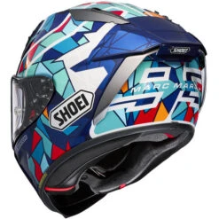 Shoei X-15 Marquez Barcelona Helmet -Motorcycle Helmet Store shoei x fifteen marquez barcelona helmet back 88163.1694123067