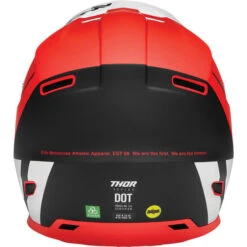 Thor Reflex Cube Helmet -Motorcycle Helmet Store thor reflex cube helmet red black back 17721.1652800436