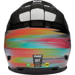 Thor Reflex Carbon Theory Helmet -Motorcycle Helmet Store thor reflex theory helmet carbon multi color back 38142.1652914633