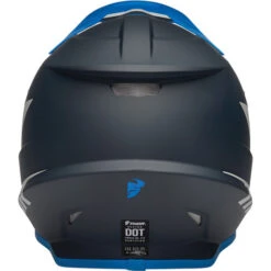 Thor Sector Chev Helmet -Motorcycle Helmet Store thor sector chev helmet blue light gray back 26252.1652811967