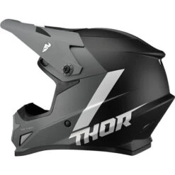 Thor Sector Chev Helmet -Motorcycle Helmet Store thor sector chev helmet gray black left 90502.1652812024