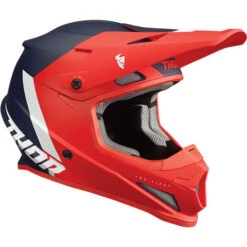 Thor Sector Chev Helmet -Motorcycle Helmet Store thor sector chev helmet red navy 57991.1652812044