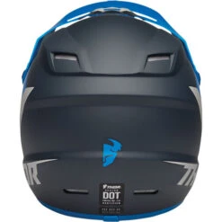 Thor Sector Chev Youth Helmet -Motorcycle Helmet Store thor sector chev youth helmet blue light gray back 23973.1652888851
