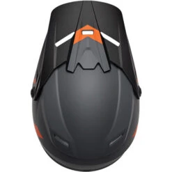 Thor Sector Chev Youth Helmet -Motorcycle Helmet Store thor sector chev youth helmet charcoal orange top 97695.1652888813
