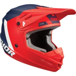 Thor Sector Chev Youth Helmet -Motorcycle Helmet Store thor sector chev youth helmet red navy right 51968.1652888902