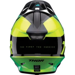 Thor Sector Fader Helmet -Motorcycle Helmet Store thor sector fader helmet acid teal back 74427.1597553187