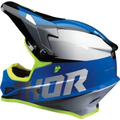 Thor Sector Fader Helmet -Motorcycle Helmet Store thor sector fader helmet blue black left 05099.1597553402