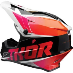 Thor Sector Fader Helmet -Motorcycle Helmet Store thor sector fader helmet orange magenta left 46387.1597553261