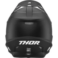 Thor Sector Helmet Blackout -Motorcycle Helmet Store thor sector helmet solid black back 83296.1597567697